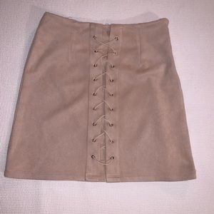 suede skirt